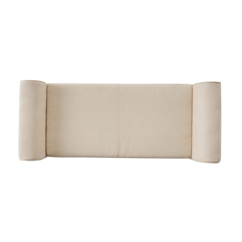 Danbury Armed Storage Bench with Birch Legs