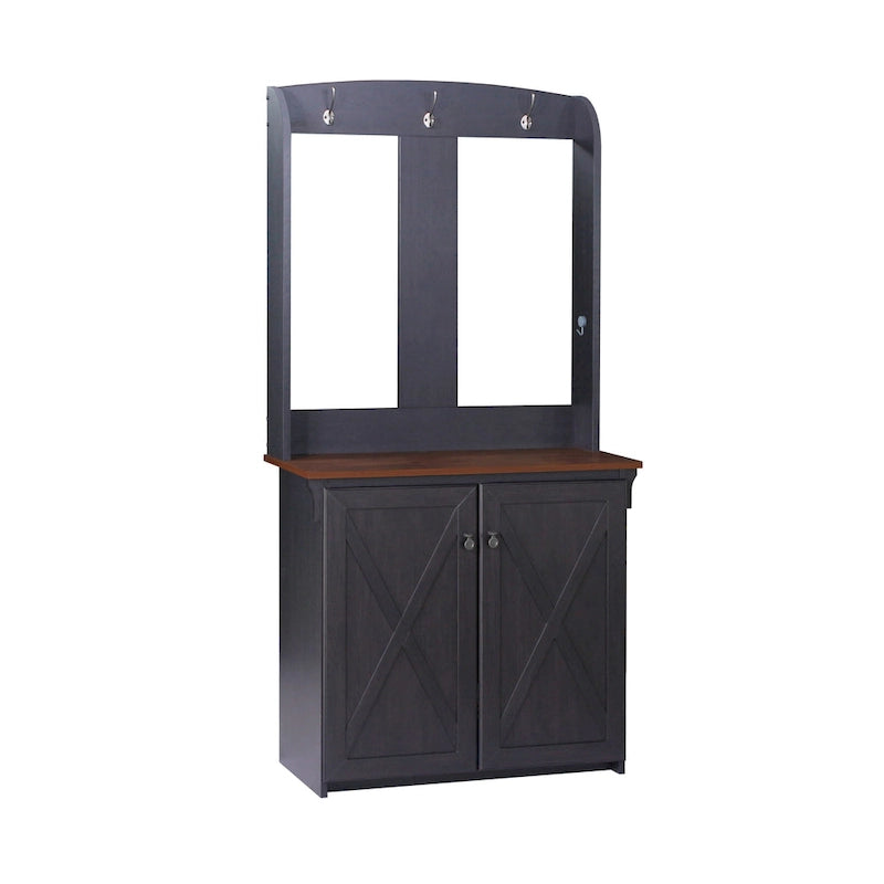 Hide 3 Tier Wood Frame Shoe Storage
