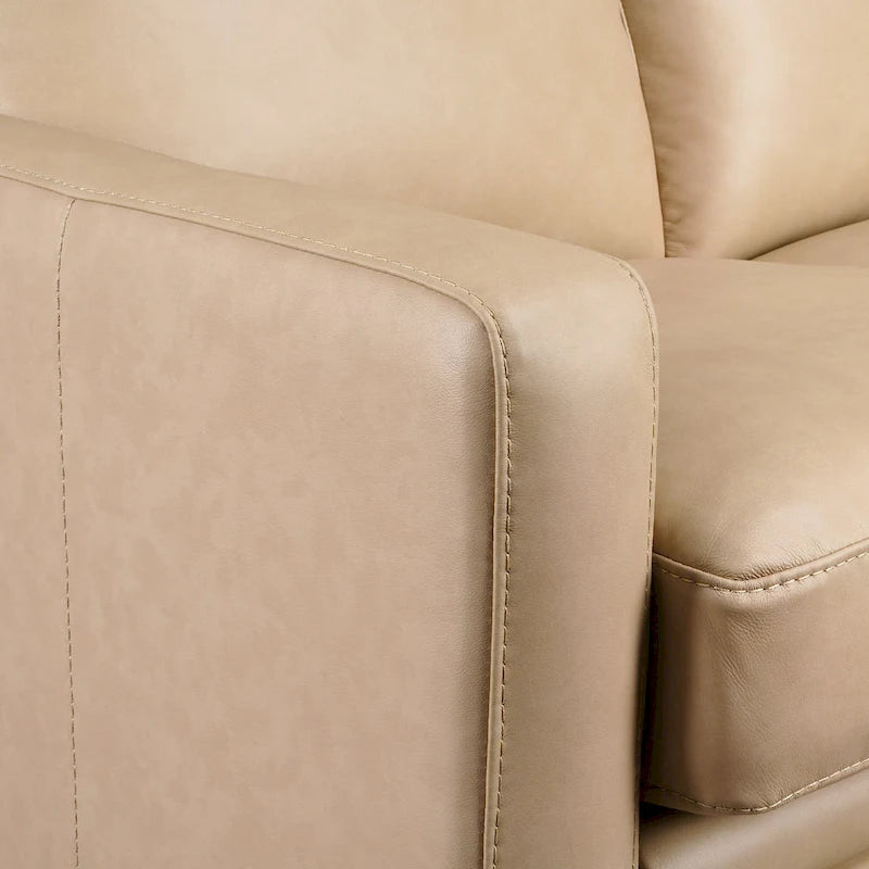 Genuine Leather Recliner Sofa 78 Triple-Motor Power Zero-Wall Reclining 3-Seat Sofa with USB&USB-C Port