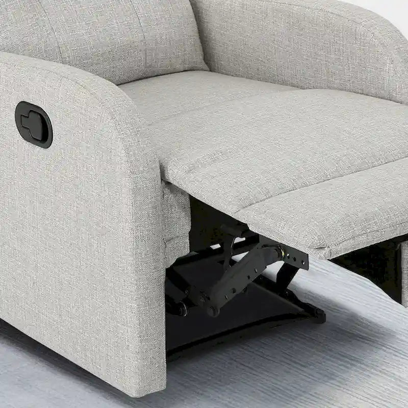 Roomfitters 24.75 Wide Manual Standard Recliner, Cozy Recliner for Living Room, Bedroom, Beige
