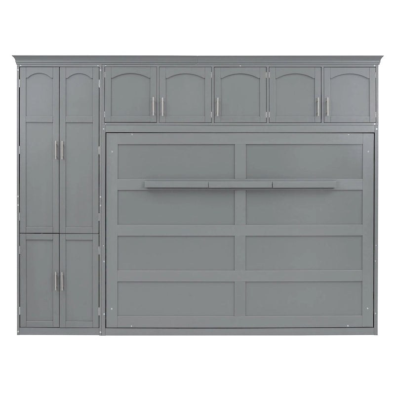 Queen Smart Murphy Bed with Wardrobe & Storage, Customizable System