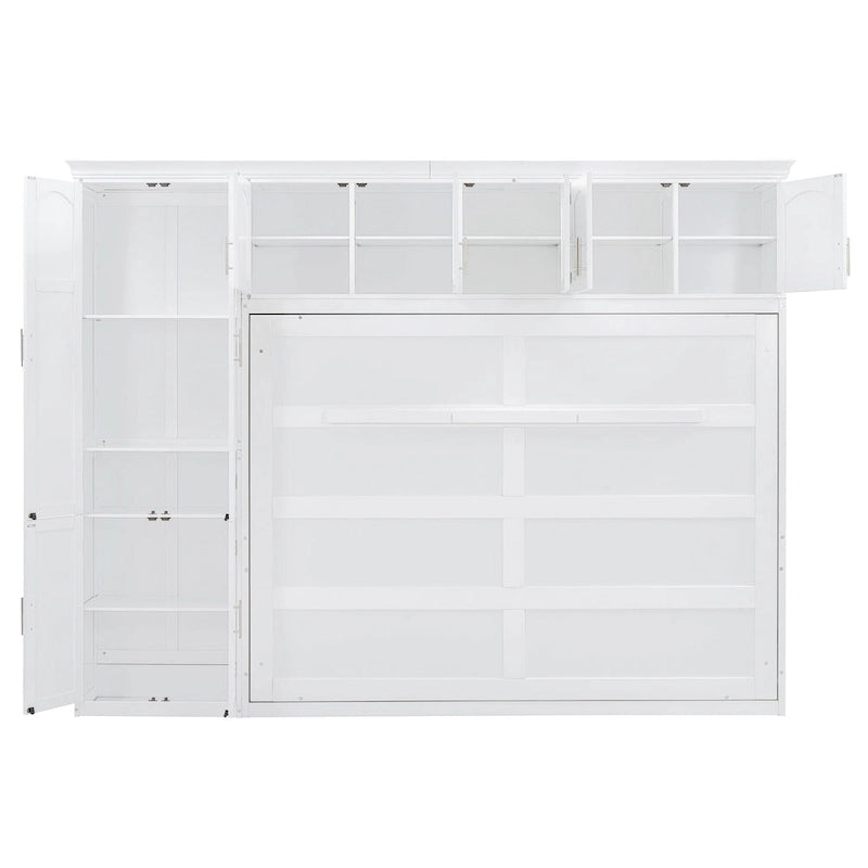 Queen Smart Murphy Bed with Wardrobe & Storage, Customizable System