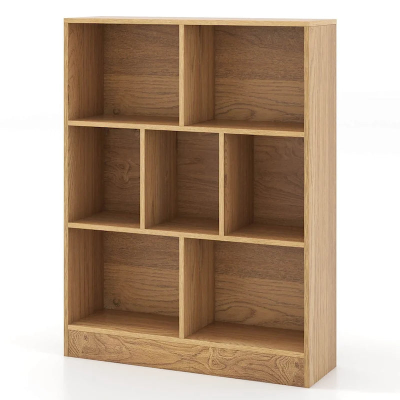 Costway 7-Cube Bookcase for Kids 41 Wooden Toy Storage Organizer - See Details