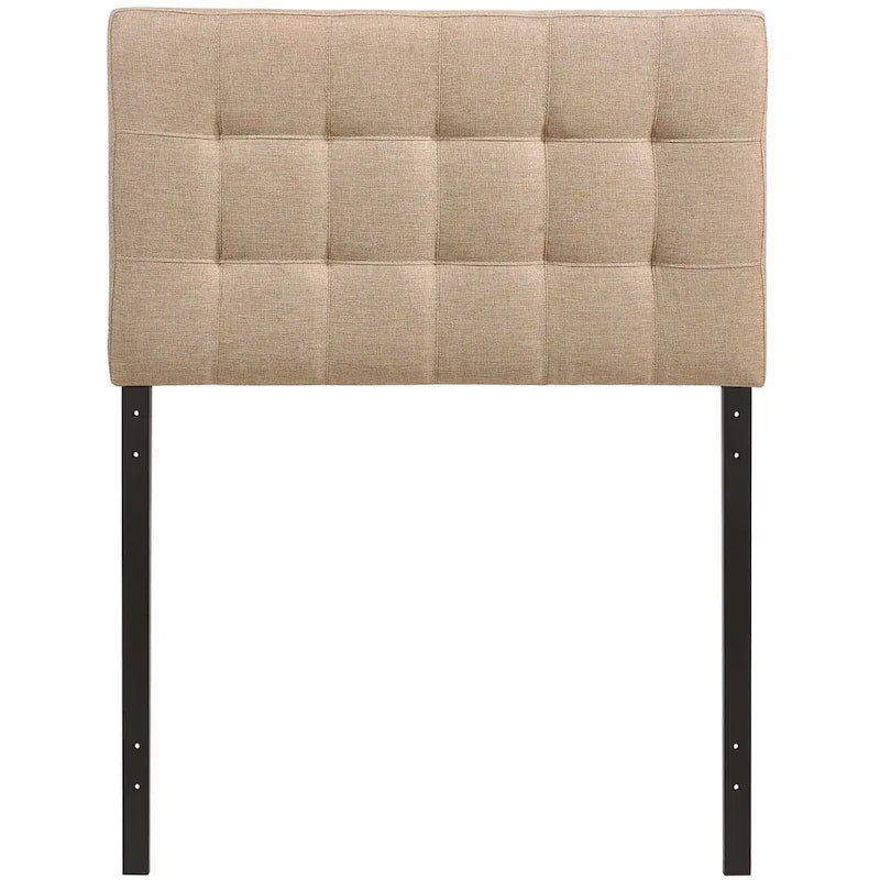 Ivory Lily Twin Fabric Headboard