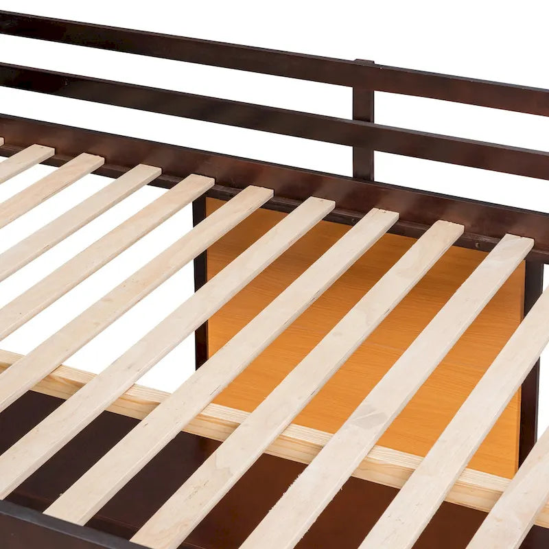 Full Pine Loft Bed with Desk and Writing Board