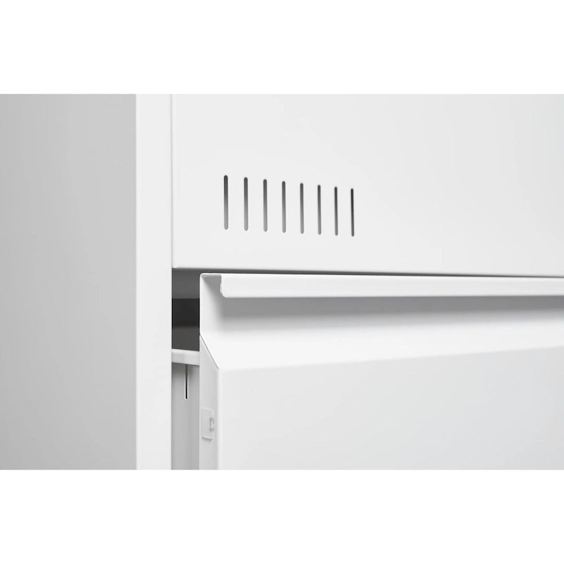 Black Locking Metal File Cabinets with Three Drawer, Lock and Key