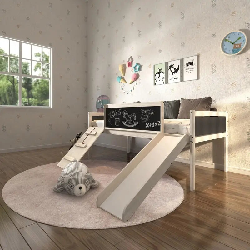 Taylor & Olive Gardenia White Wash Twin Low-loft Bed