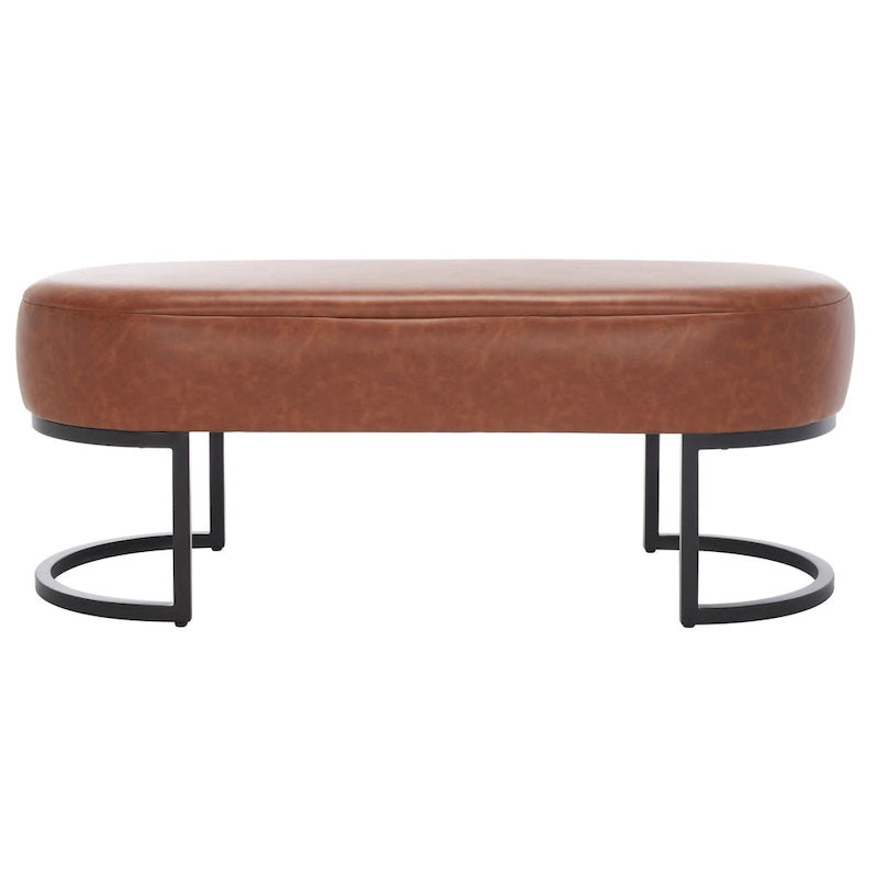 SAFAVIEH Home Collection Bellezza Oval Bench - 50 W x 20 D x 19 H