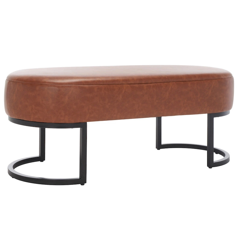 SAFAVIEH Home Collection Bellezza Oval Bench - 50 W x 20 D x 19 H
