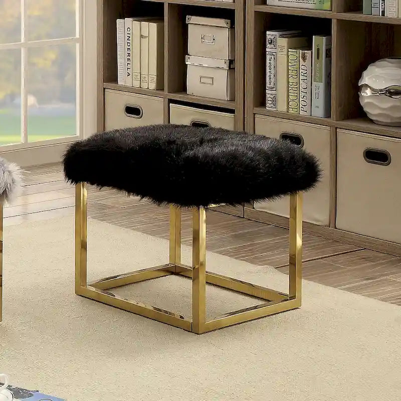 Tula Contemporary 21-inch Metal Entryway Bench by Furniture of America