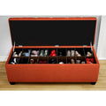The Sole Secret Shoe Storage Bench - Candice Pumpkin