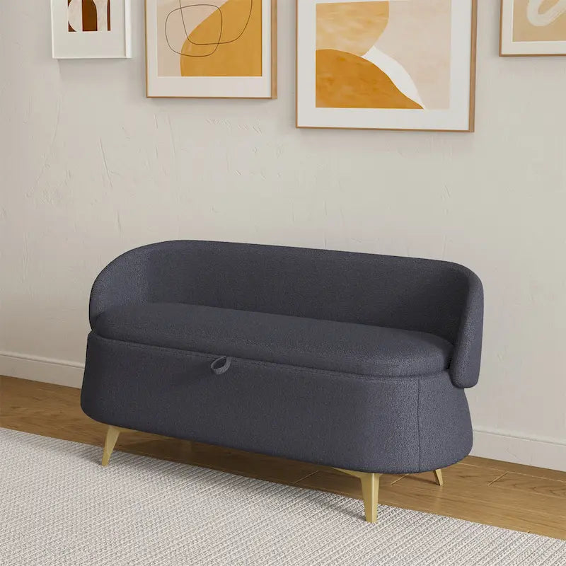 Teddy Fleece Storage Bed Bench