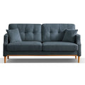 Modern 3-seat Fabric Sofa with USB Charge Port