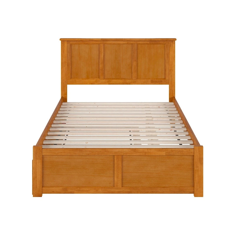 Madison Platform Bed with Footboard and Twin Trundle