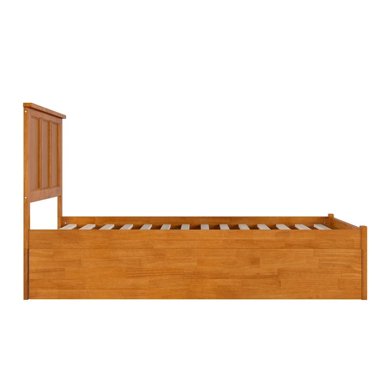 Madison Platform Bed with Footboard and Twin Trundle