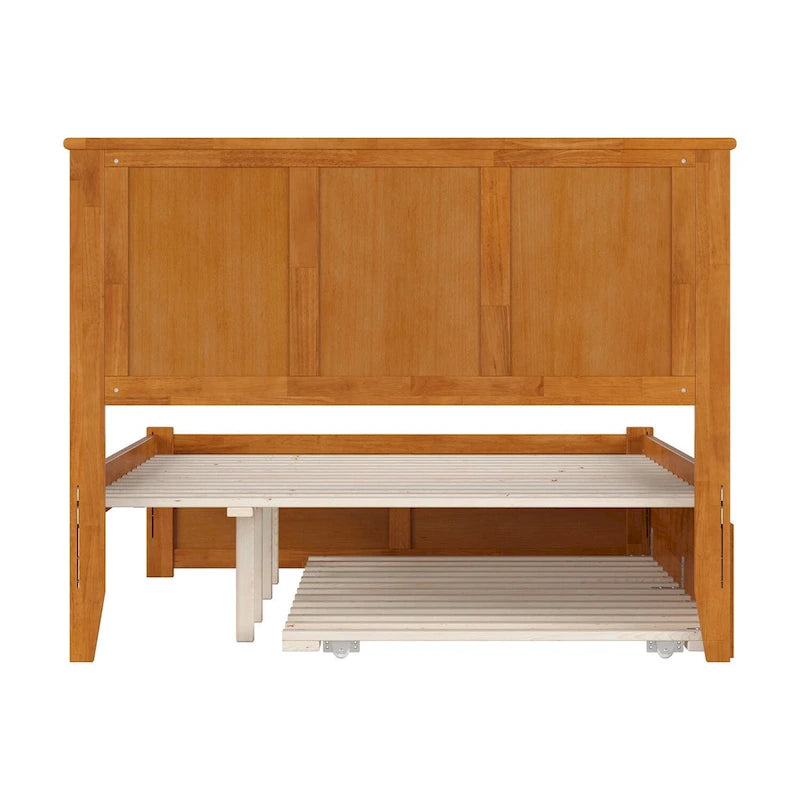 Madison Platform Bed with Footboard and Twin Trundle
