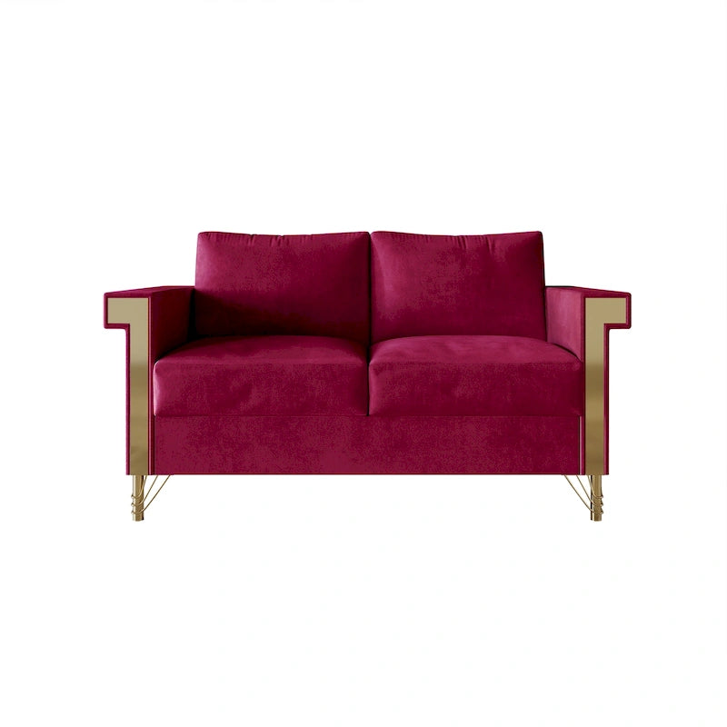 CraftPorch Luxurious Velvet Upholstered Loveseat