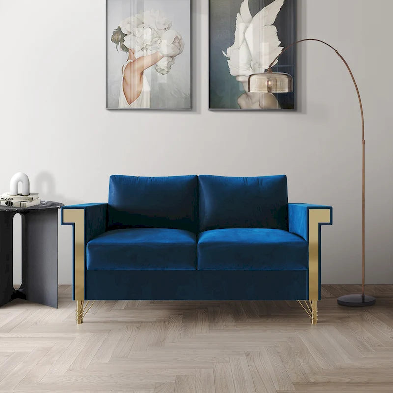 CraftPorch Luxurious Velvet Upholstered Loveseat
