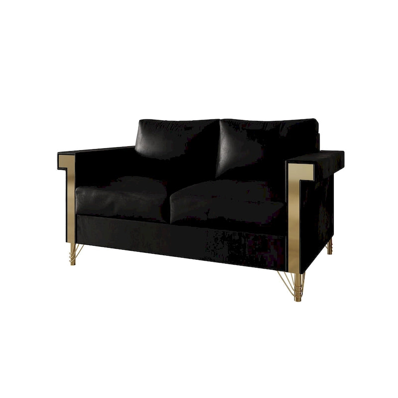 CraftPorch Luxurious Velvet Upholstered Loveseat
