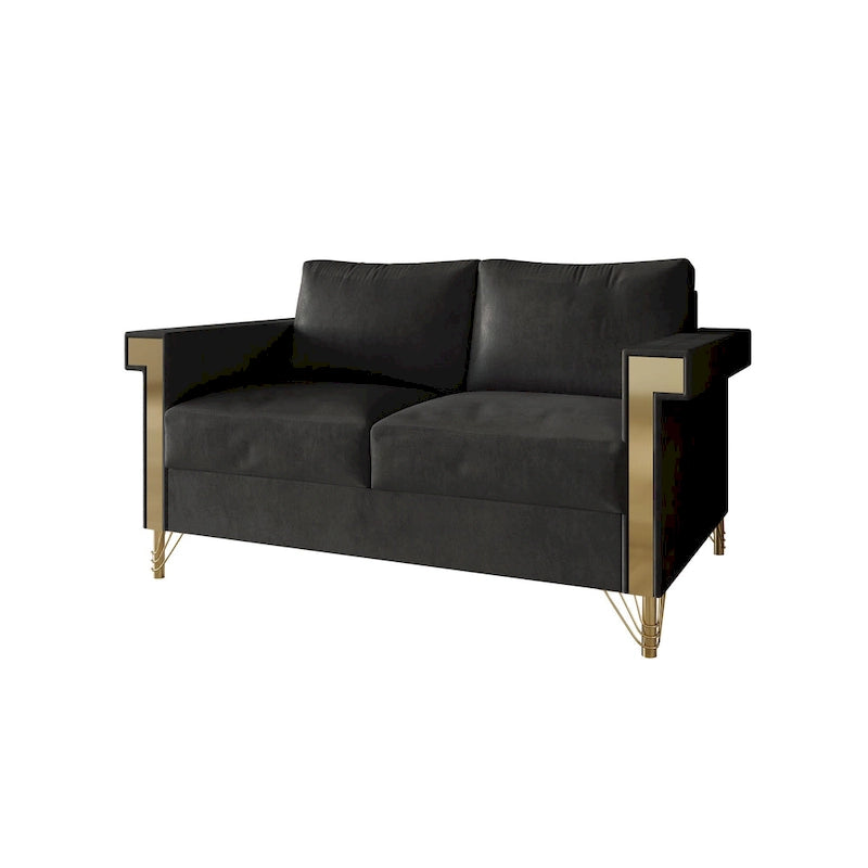 CraftPorch Luxurious Velvet Upholstered Loveseat