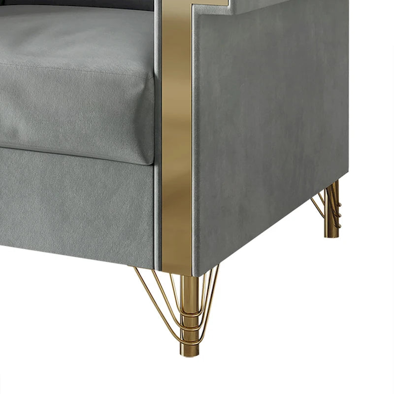 CraftPorch Luxurious Velvet Upholstered Loveseat