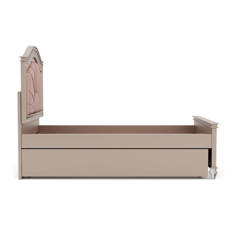Ving Glam Wood LED Light Youth Panel Bed with Trundle by Furniture of America
