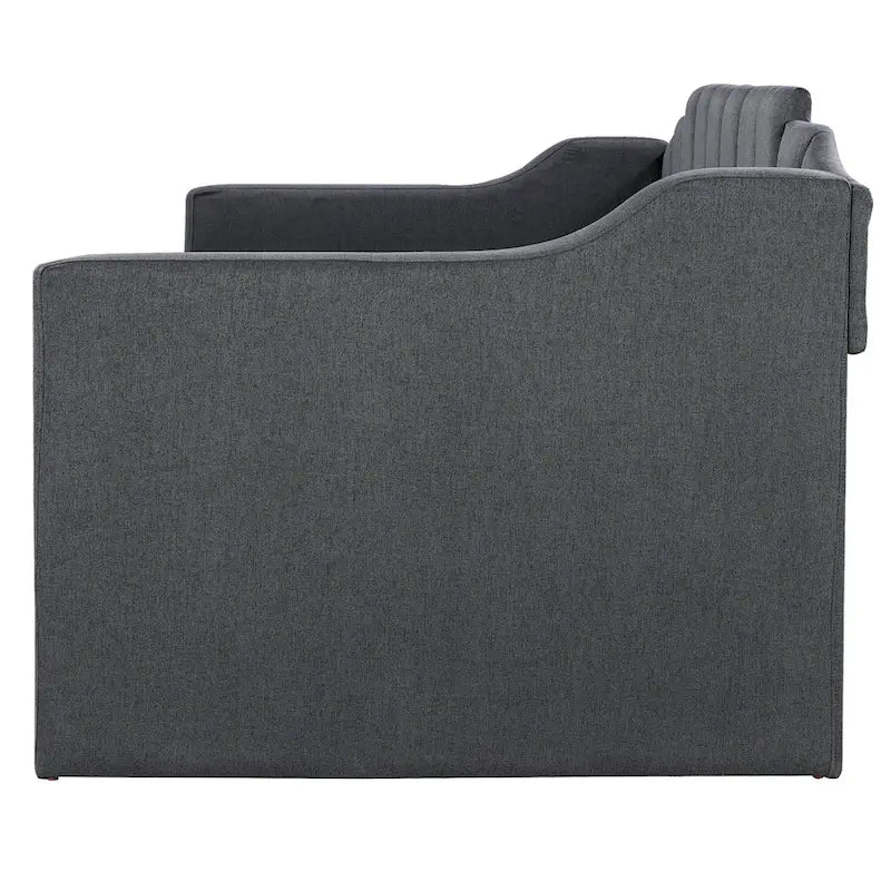 Nestfair Upholstered Twin Daybed with Trundle