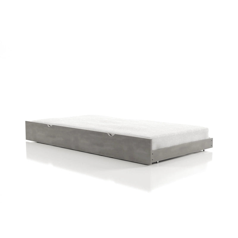 Hily Transitional Grey Twin Solid Wood Trundle by Furniture of America