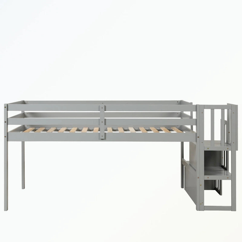 Loft bed with staircase,twin size