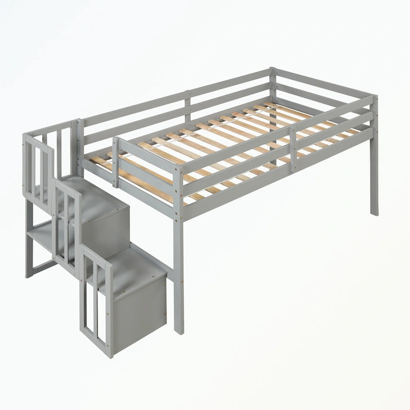 Loft bed with staircase,twin size