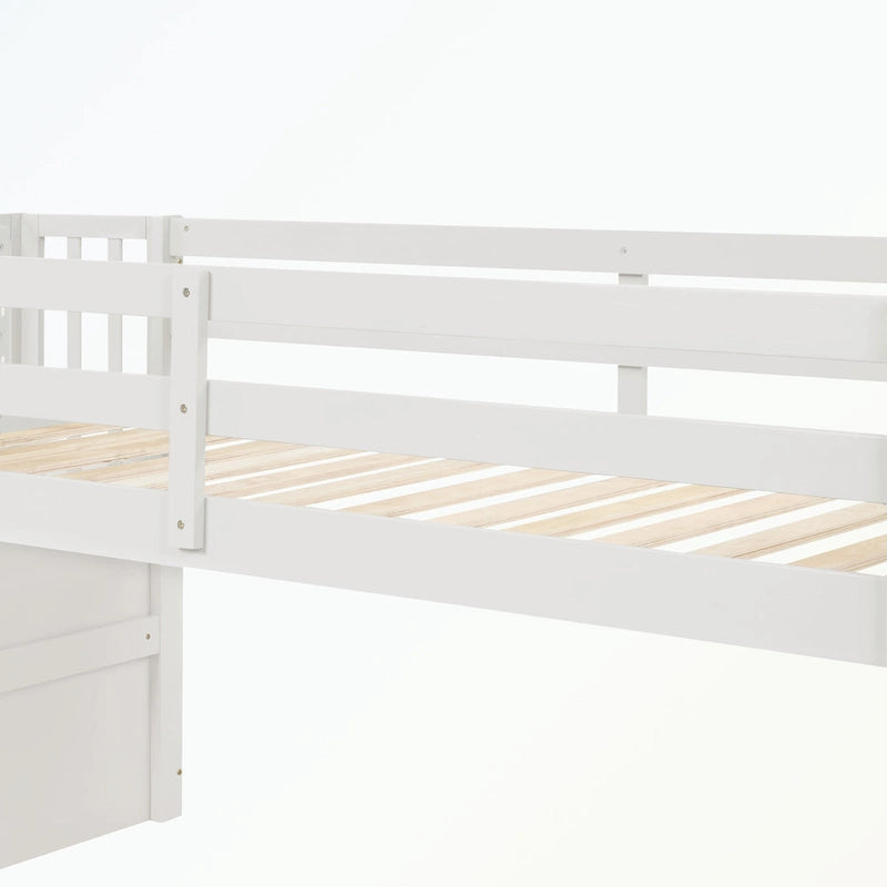 Loft bed with staircase,twin size
