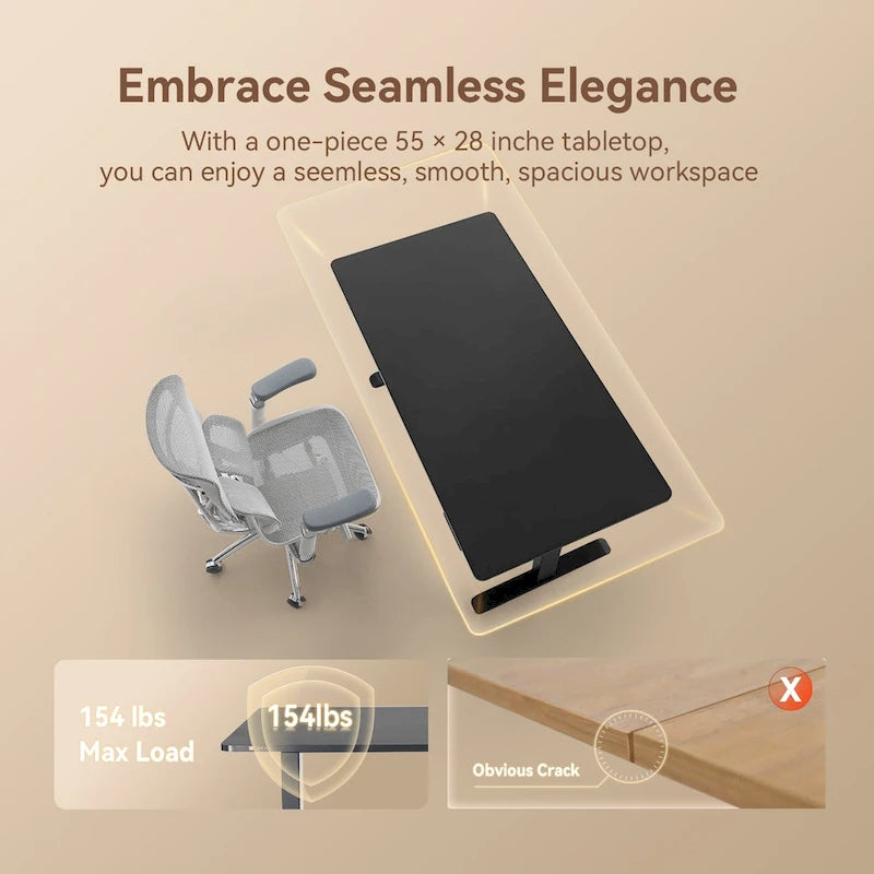 Sihoo D03 Office Desk, Height-Adjustable Standing Desk
