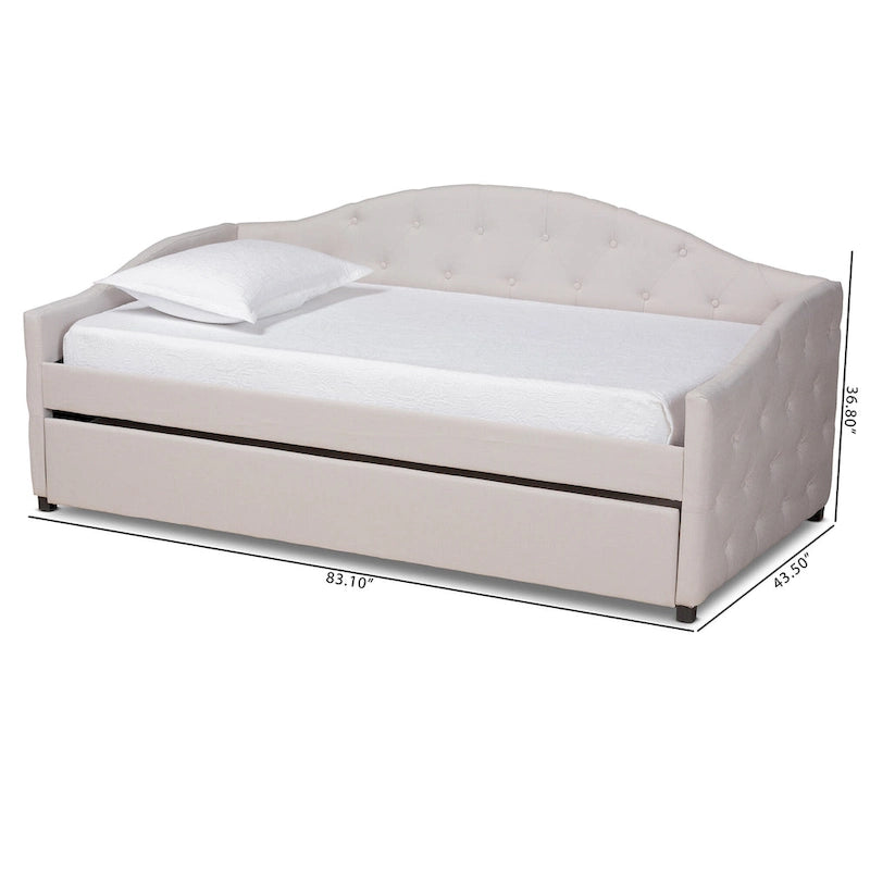 Becker Modern and Contemporary Transitional Daybed with Trundle