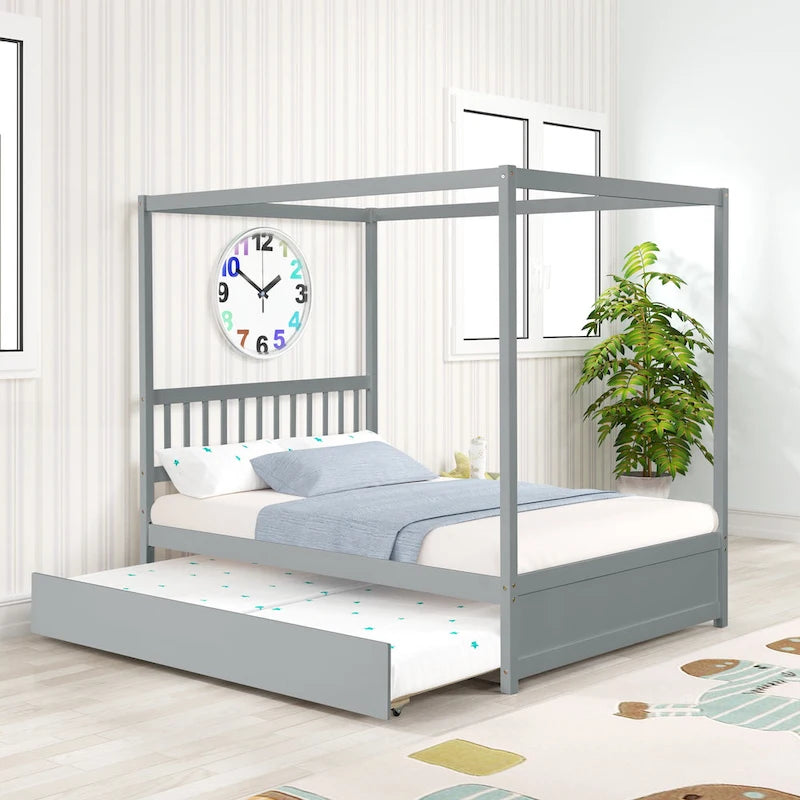 Full bed with twin trundle