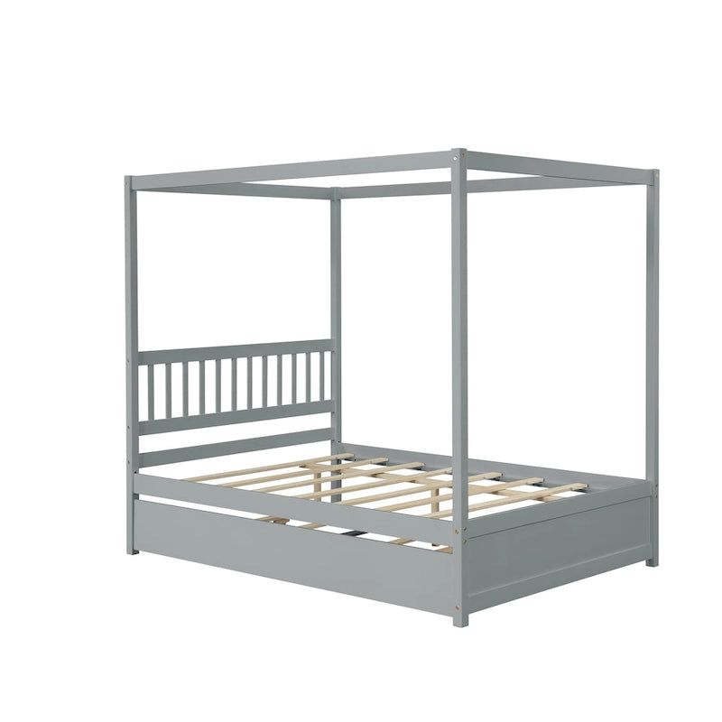 Full bed with twin trundle