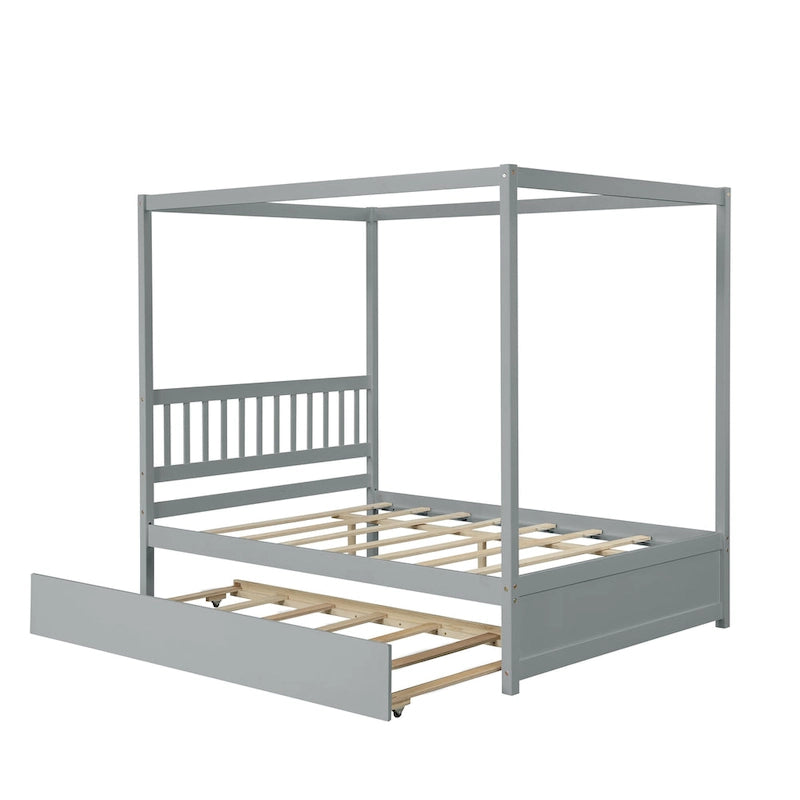 Full bed with twin trundle