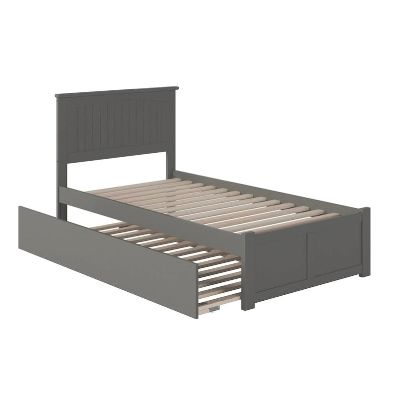Nantucket Bed with Footboard and Twin Extra Long Trundle