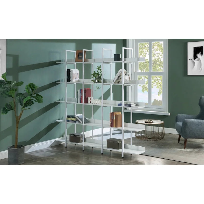 5 Tier Bookcase Home Office Open Bookshelf