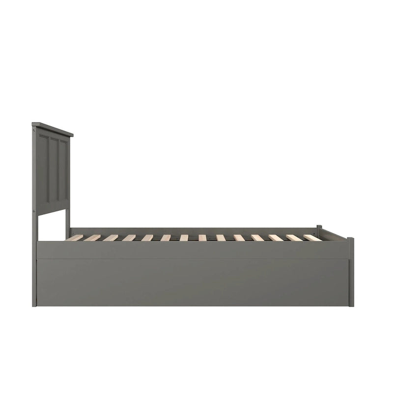 AFI Madison Full Size Platform Bed with Footboard & Full Trundle