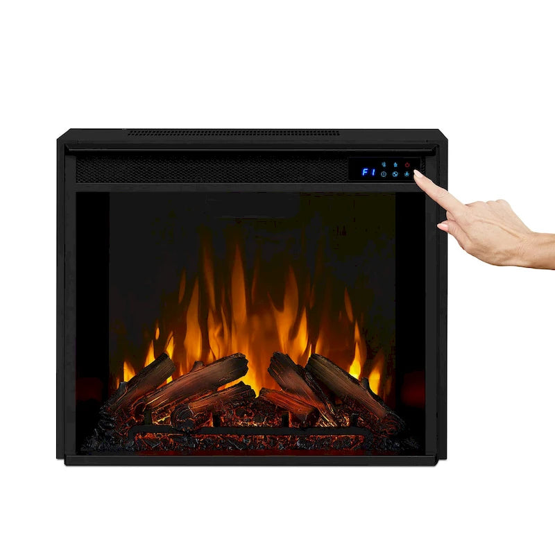Marlowe 70 TV Stand Electric Fireplace White by Real Flame