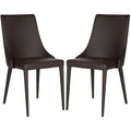 SAFAVIEH Socorro Mid-Century Modern White Dining Chair (Set of 2) - 23.6 x 19.6 x 35.5 - 24Wx20Dx36H