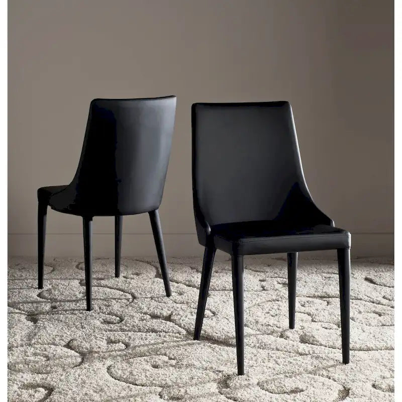 SAFAVIEH Socorro Mid-Century Modern White Dining Chair (Set of 2) - 23.6 x 19.6 x 35.5 - 24Wx20Dx36H