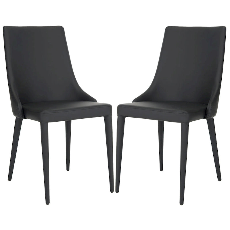 SAFAVIEH Socorro Mid-Century Modern White Dining Chair (Set of 2) - 23.6 x 19.6 x 35.5 - 24Wx20Dx36H