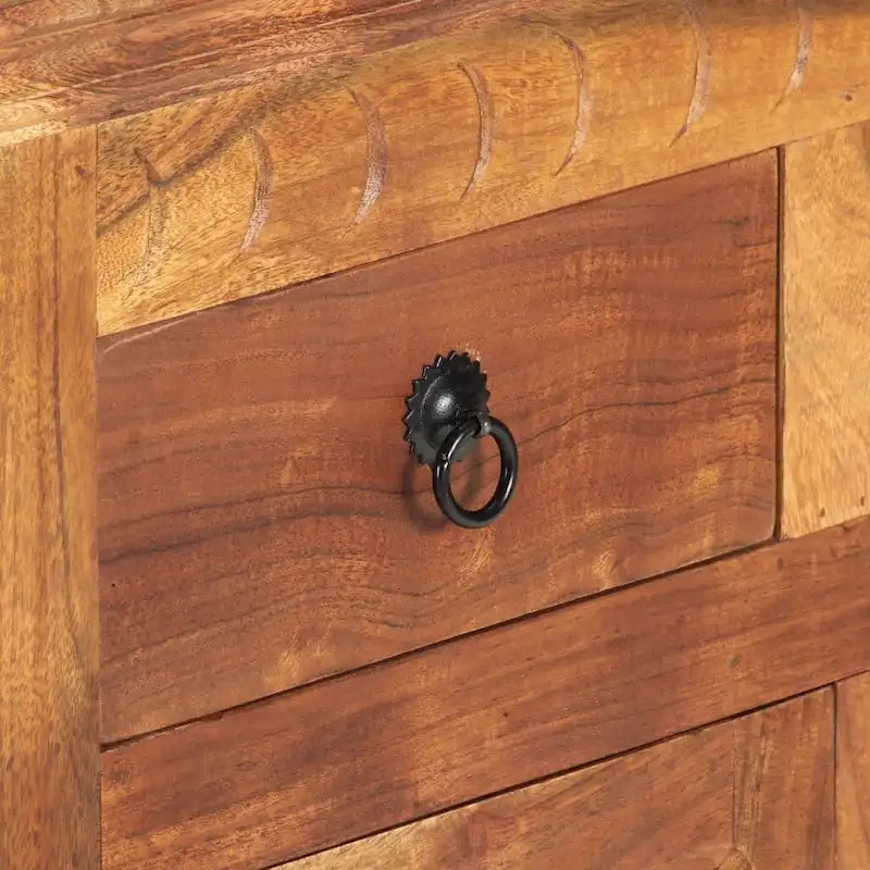 vidaXL Sideboard 24.8x11.8x29.5 Solid Acacia Wood