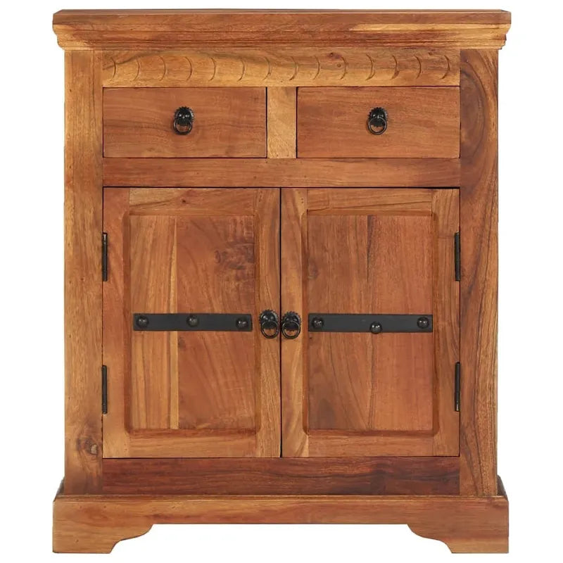vidaXL Sideboard 24.8x11.8x29.5 Solid Acacia Wood