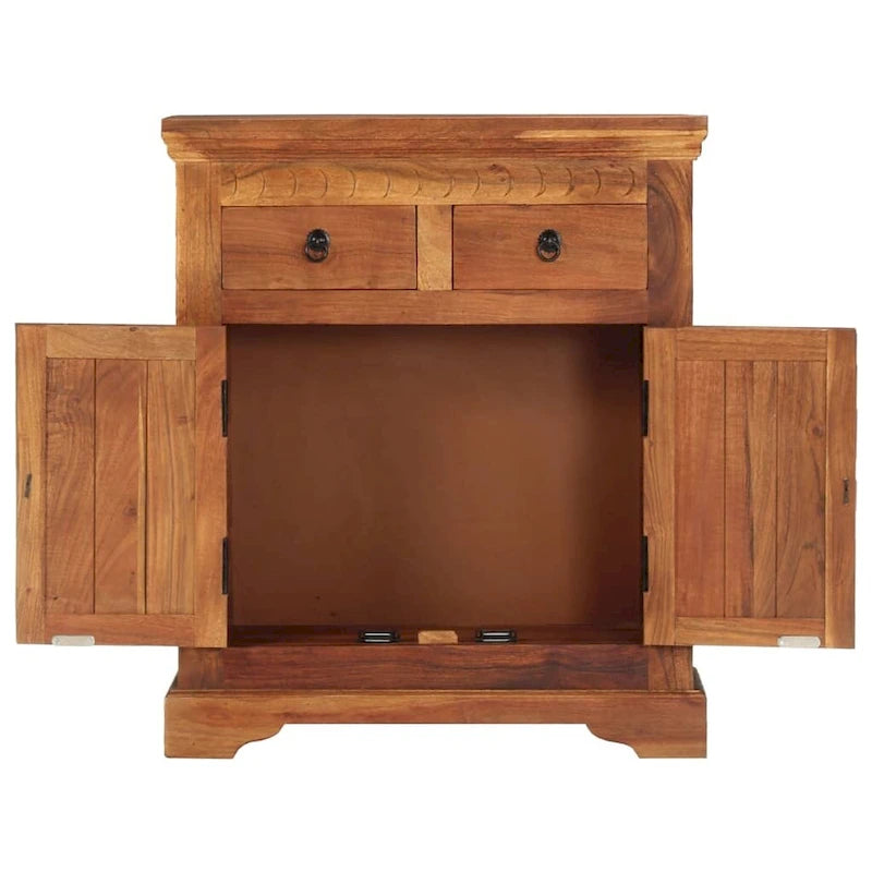 vidaXL Sideboard 24.8x11.8x29.5 Solid Acacia Wood