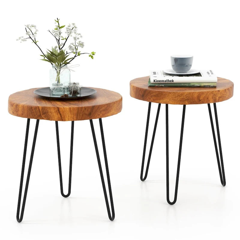 Reclaimed Recycled Teak Wood End Table