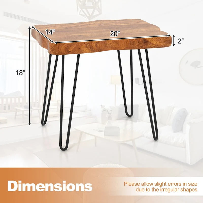 Reclaimed Recycled Teak Wood End Table