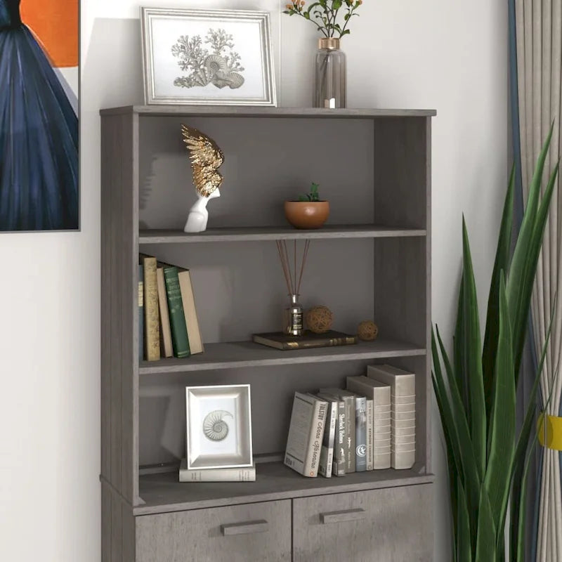 vidaXL Cabinet Top for Highboard Sideboard with Shelves HAMAR Solid Wood Pine - 33.5x13.8x39.4