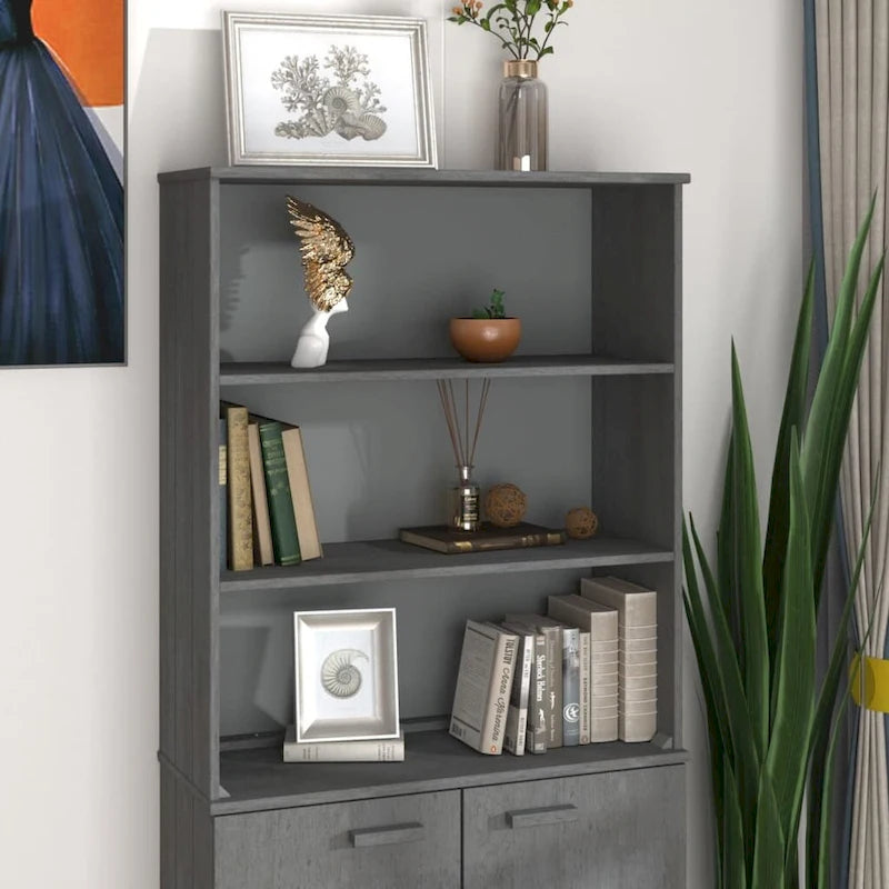 vidaXL Cabinet Top for Highboard Sideboard with Shelves HAMAR Solid Wood Pine - 33.5x13.8x39.4